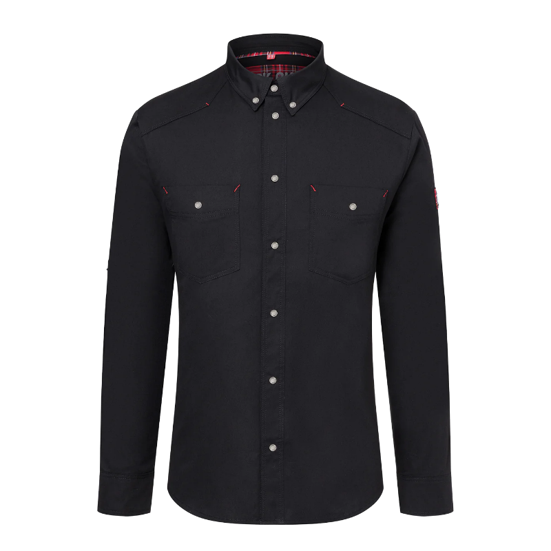 CAMISA DE MANGA LARGA ROCK CHEF® EN NEGRO PARA HOMBRE